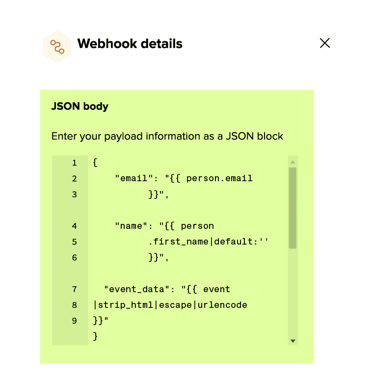 Klaviyo settings screenshot
