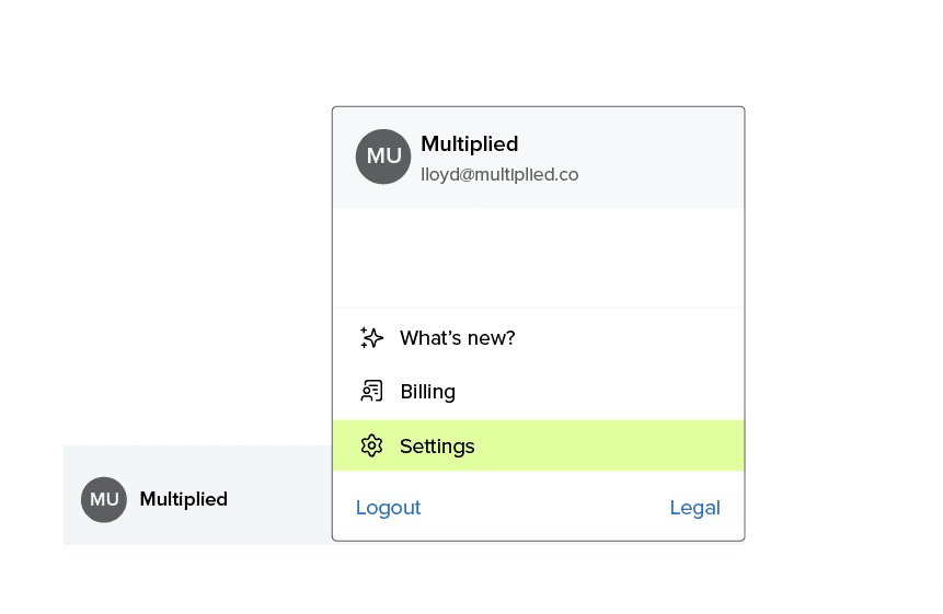 Klaviyo settings screenshot