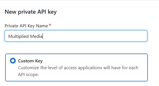Klaviyo settings screenshot